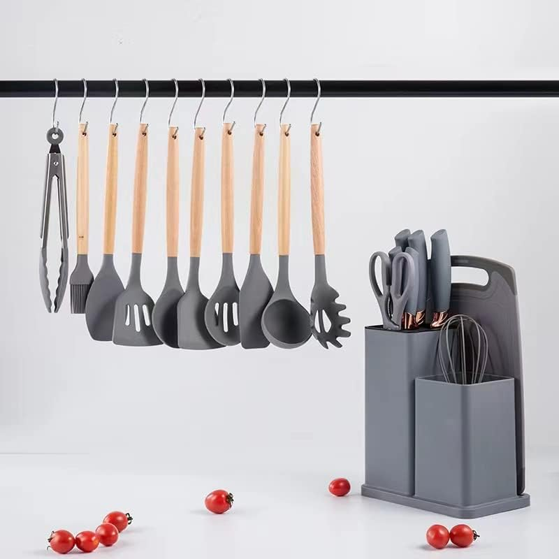 EasyCook™ - Ensemble de 19 Ustensiles de Cuisine en Silicone