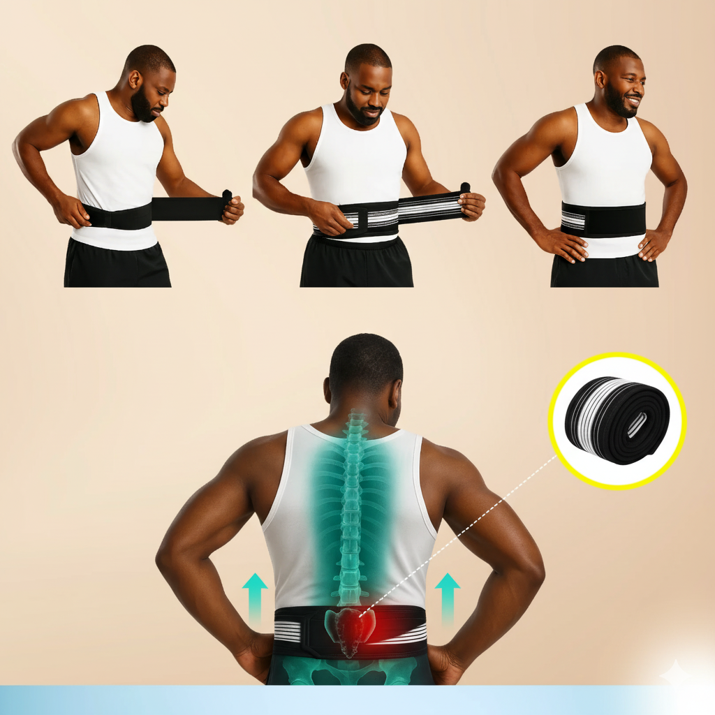 Ceinture Posture & Soulagement™ : La Solution Naturelle Contre la Sciatique et les Douleurs du Dos