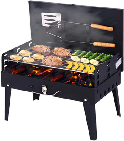 GourmetNomad™ Barbecue Portable  – Votre Partenaire Grillades Partout, Tout le Temps !