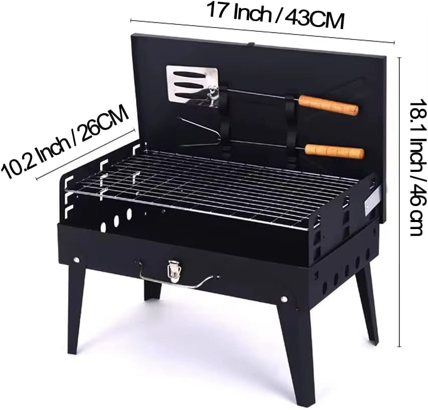GourmetNomad™ Barbecue Portable  – Votre Partenaire Grillades Partout, Tout le Temps !