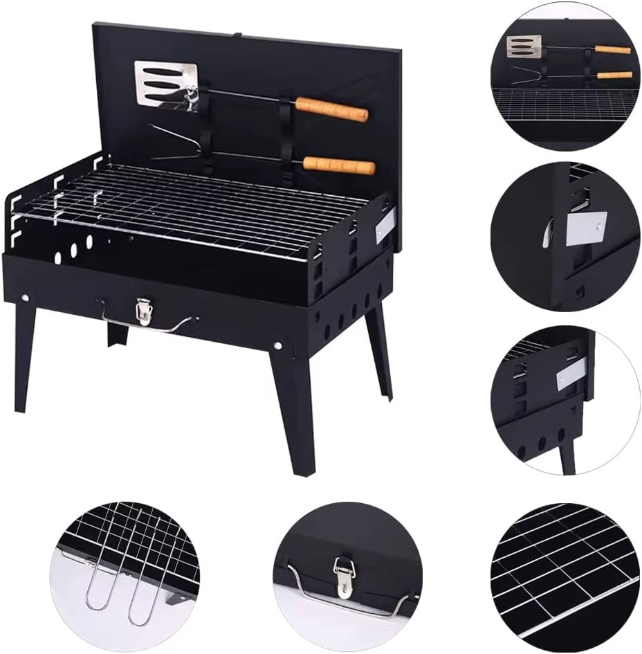 GourmetNomad™ Barbecue Portable  – Votre Partenaire Grillades Partout, Tout le Temps !