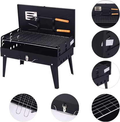 GourmetNomad™ Barbecue Portable  – Votre Partenaire Grillades Partout, Tout le Temps !