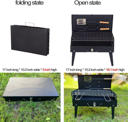 GourmetNomad™ Barbecue Portable  – Votre Partenaire Grillades Partout, Tout le Temps !