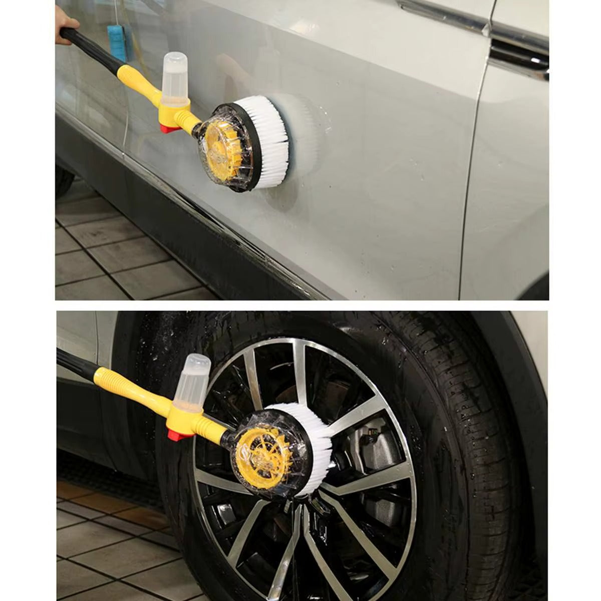 Brosse de Lavage Rotative AutoSpin™ – Votre Véhicule Brillant, Sans Effort et Sans Stress !